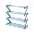 thumbnail image 2 of Zapatero apilable y ampliable de 4 niveles, organizador de calzado en forma de Z, estante para zapatos, organizador de almacenamiento, 2 of 4