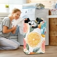 thumbnail image 5 of Yayeee Freestanding Laundry Hamper with Handle Collapsible Large Storage Basket for Clothes, Candy Lemon Slices, 5 of 7