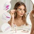 thumbnail image 3 of RAGUPEL 2026 New 100 Pcs Disposable Eyebrow Spoolies Brush for Eyelash Extensions, Lash Brushes with Container for Salon, Home, Travel (Purple, White), 3 of 7