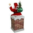 thumbnail image 6 of Northlight 32" Musical and Animated Santa on a Chimney Christmas Decoration, 6 of 6