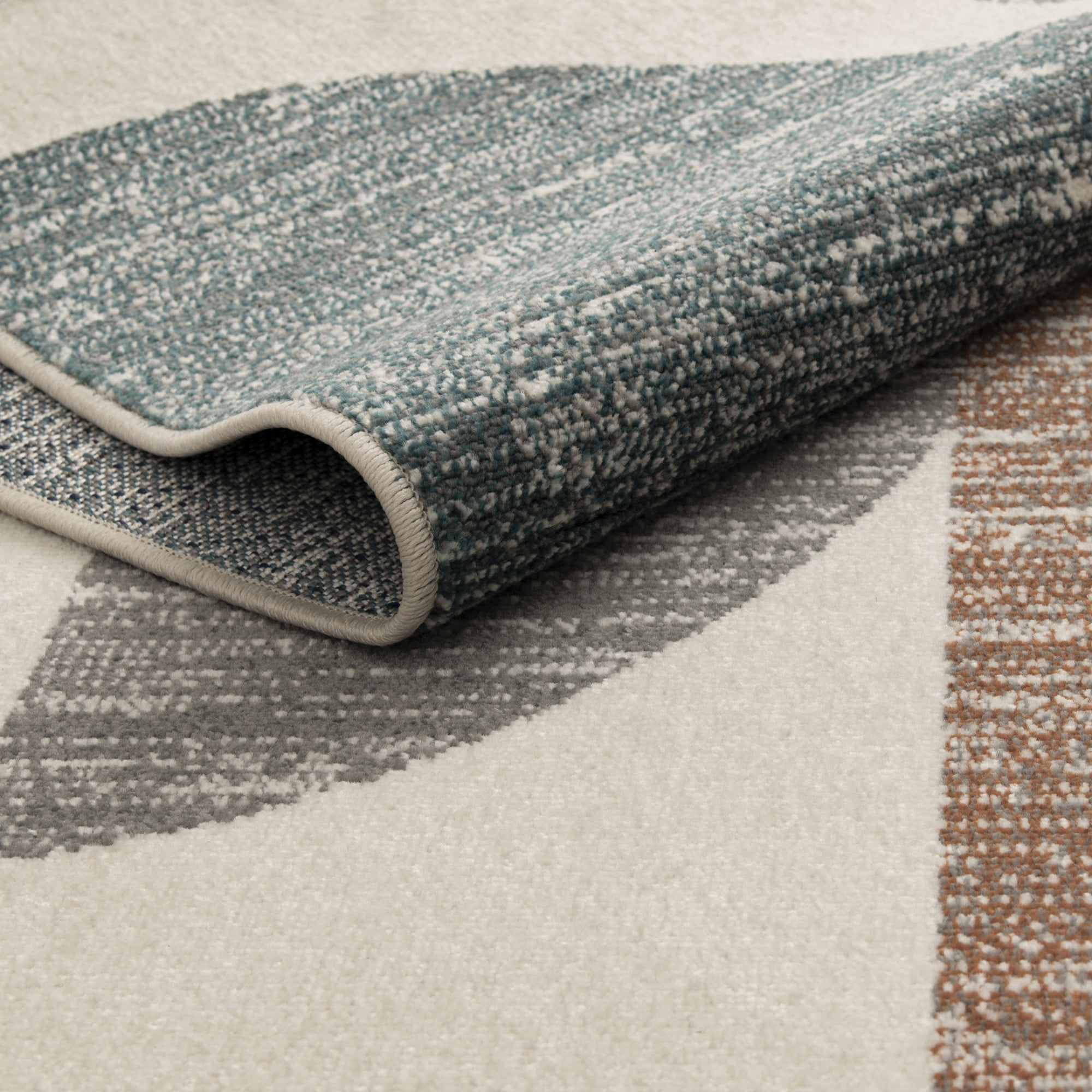 Loomaknoti Tecopa Trayza 2' x 7' Ivory Geometric Outdoor Runner Rug