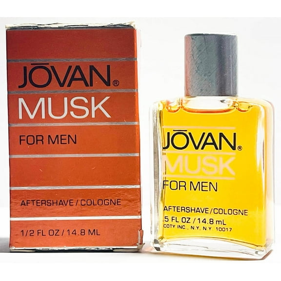 JOVAN MUSK * Coty 0.5 oz / 14.8 ml Miniature After Shave Men Cologne Splash