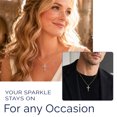 thumbnail image 4 of MomentWish Cross Necklace for Women 14K Gold Plated Moissanite Cross Pendant Easter Religious Faith Jewelry Gift, 4 of 10