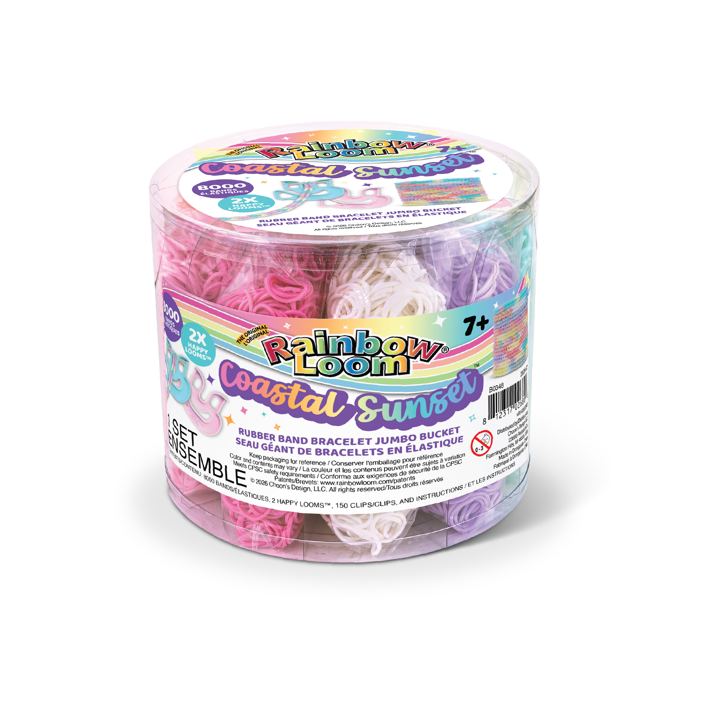 Rainbow Loom Pastel Paradise Jumbo Bucket Kit photo 3