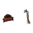 thumbnail image 6 of 2 Pieces Dollhouse Miniature Sofa African Figurine Tribal Lady Art Resin Material for Room Desk Shelf Decor, 6 of 8