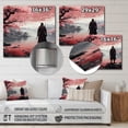 thumbnail image 4 of Designart "Samurais Resolve Asian Painting II" Asian Metal Art Living Room, 4 of 5