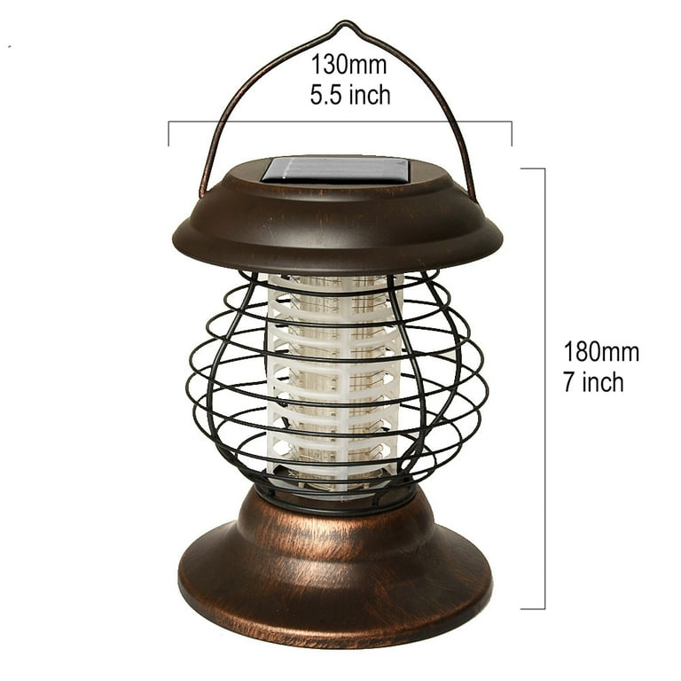 AGPtek LED Solar Bug Zapper Insect Killer Lamp Stainless Steel UV Outdoor Lantern Light AGPtek LED Solar Bug Zapper Insect Killer Lamp Stainless Steel UV Outdoor Lantern Light