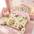 thumbnail image 3 of Manfei Cottagecore Blossom King Size Comforter Sets 3pcs,Vintage Flowers Comforters King Size,1 Comforter and 2 Pillowcases,Reversible, 3 of 6