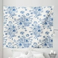 thumbnail image 1 of Anemone Flower Tapestry, Floral Pattern with Bouquet of Blue Flowers Delicate Victorian Design, Fabric Wall Hanging Decor for Bedroom Living Room Dorm, 5 Sizes, Night Blue White, by Ambesonne, 1 of 1