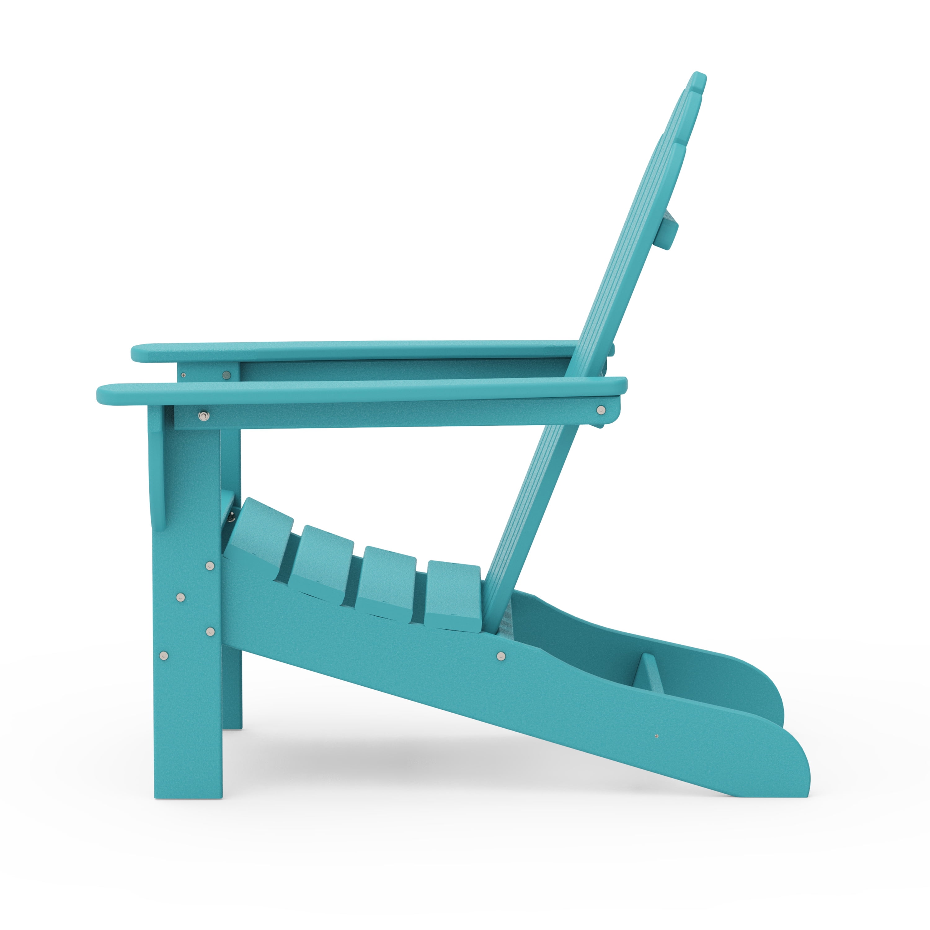 Better Homes & Gardens by POLYWOOD Southlake Outdoor Flowerback Adirondack Chair, All-Weather HDPE, Patio Seat, Aruba