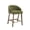 Green - Chenille, variant on Guyou Modern Bar Stools Set of 4, 26" Counter Height Bar Stools with Footrests, Linen Upholstered Kitchen Island Chairs for Dining Rooms, Kitchens, and Bars, Beige