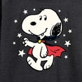 thumbnail image 3 of Peanuts - Snoopy Vampire Stars Glow In The Dark - Women's Lightweight French Terry Long Sleeve Shirt, 3 of 6