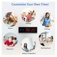thumbnail image 5 of Progmable Remote Control LED Timer Interval Timer Garage Timer Sports Training Clock Gym Timer ,Multi-Functional, 5 of 5