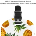 thumbnail image 4 of Square 2Pack PU Leather Pineapple Cruise Luggage Tag with Privacy Cover and Name ID Tag for Travel Handbags Backpacks Luggage Tags, 4 of 6