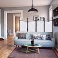thumbnail image 3 of Costway White 4 Panel Room Divider Privacy Screen Home Office Fabric Metal Frame, 3 of 8