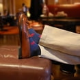 thumbnail image 3 of SummerTies Crab Mens Dress Socks - Red on Blue, 3 of 6