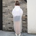 thumbnail image 5 of Hooded Transparent Raincoat Girl Boys Rain Coat Hooded Outdoors Clear Waterproof Kids Toddler Children's Rainwear Protective Covers,Clear,ONESIZE, 5 of 5