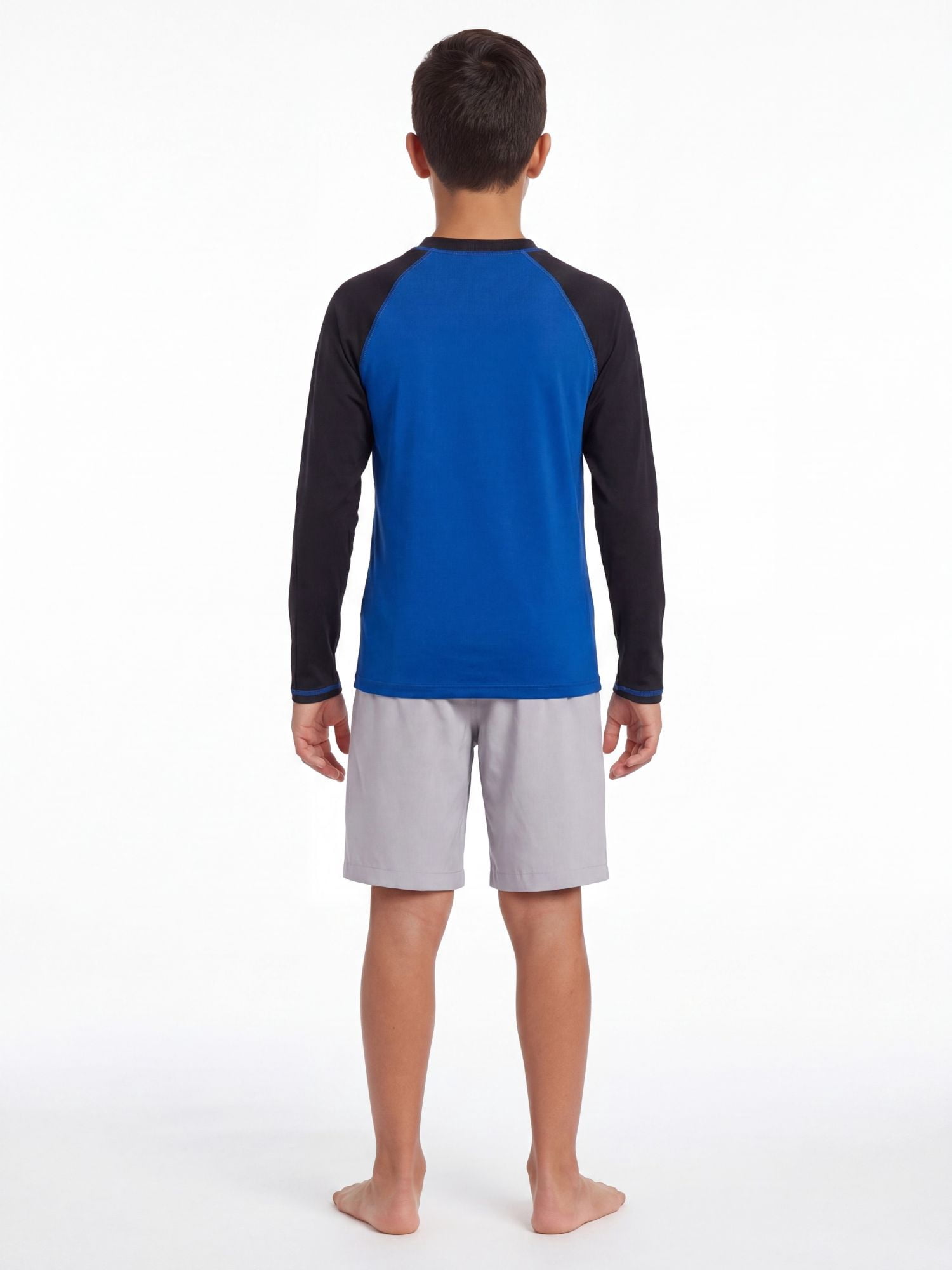 Reebok Boys Long Sleeve Rashguard with UPF 50+ Protection, Sizes 4-18