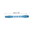 thumbnail image 2 of Uxcell 45mm Dart Shafts, Medium 2BA Thread Aluminum Dart Stems - 3 Pack (Silver Tone, Blue), 2 of 5