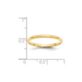 thumbnail image 3 of 14KY 2mm LTW Comfort Fit Band Size 10 in 14k Yellow Gold, 3 of 3