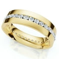 thumbnail image 2 of Pompeii 1.10Ct Diamond Eternity Men's Wedding Ring Polished Band 14k Gold Lab Grown, 2 of 2