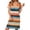 Orange, variant on Kyusrd Summer Dress For Women Mini Dress T-Shirt Dress Women's Casual Printed V-Neck Short Sleeve Rolled Up Dress