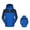 Blue, variant on 3-in-1 Waterproof Ski Jacket for Unisex, Detachable Hood Fleece Lined, Windproof Color Block Outdoor Outerwear, 1 Piece, M-5XL, Plus Size Friendly