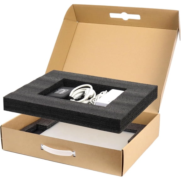 Upgraded Laptop Shipping Box, Secure Laptop Box for Shipping with Foam, Fit 13-17 Inch Computer Cardboard Mailer Box