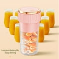 thumbnail image 4 of pvdgvd Portable Blenders, Individual Fruit Juicer with 6 Blades & USB Rechargeable, Handheld Juicer for Shakes, 450ml, Ideal for Sports, Travel and Outdoors, 4 of 8