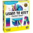 thumbnail image 2 of Creativity for Kids Learn to Knit Pocket Scarf - DIY Knitting Kit for Beginners, Kids Craft Kit, 2 of 15
