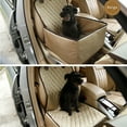 thumbnail image 4 of Duuclume&nbsp;Dog Car Seat Cover for Front Seat, Waterproof&nbsp;Cars Seat Protector,Travel Dog Booster Seat Beige, 4 of 7