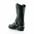 thumbnail image 5 of Grinders Mens Black Cowboy Biker Boots- Eagle Hi, 5 of 6