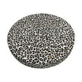 Bar Stool Covers, black orange leopard trendy NonSlip Bar Stool Seat