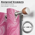 thumbnail image 2 of Outdoor Curtains for Patio Waterproof, Pink Marble Outdoor Privacy Panels Grommet, Modern Ombre Abstract Fluid Aesthetic Art Blackout Outside Curtains for Porch/Cabana 54"x108", 1 Panel, 2 of 8