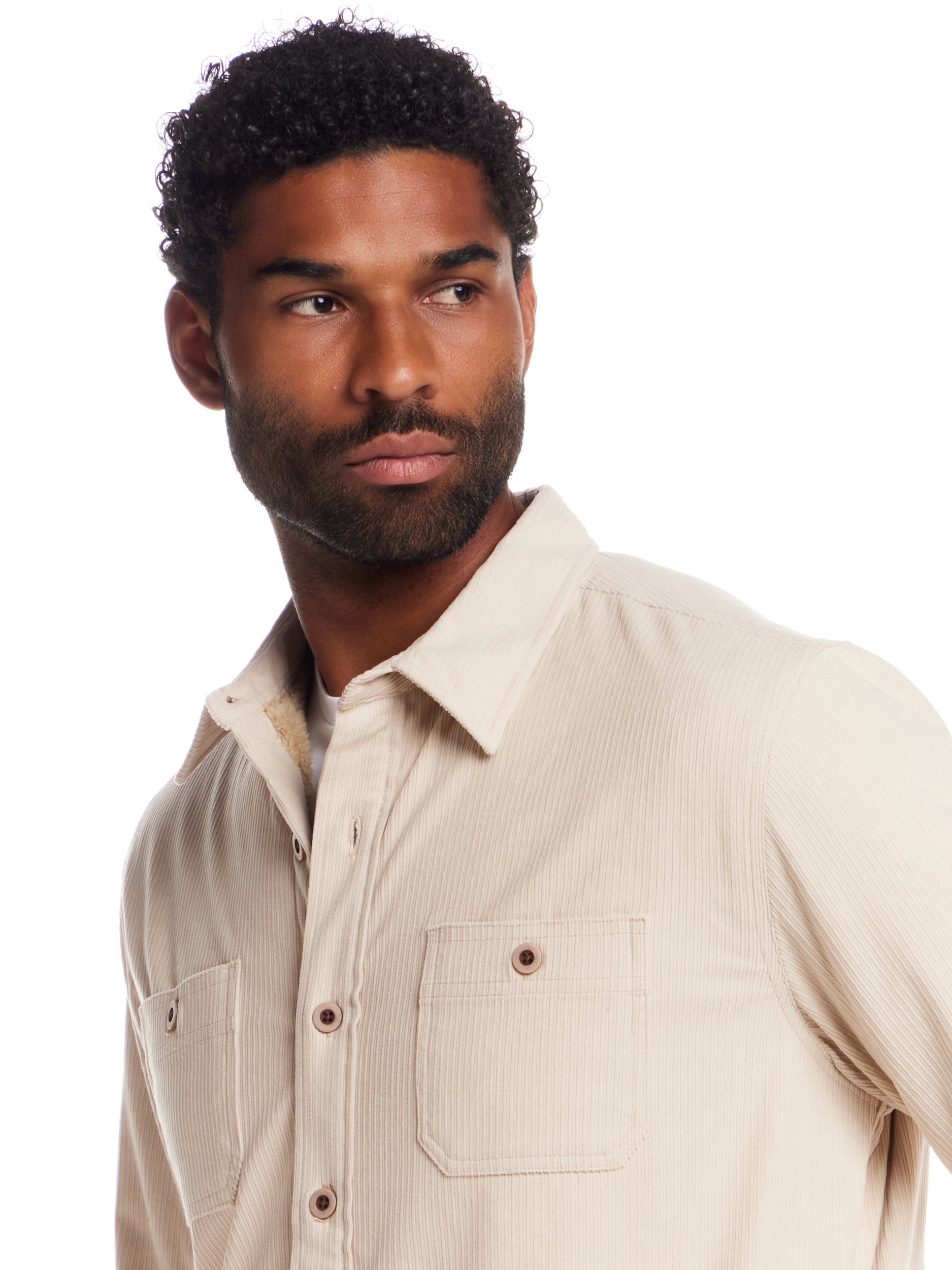 Frontier Threads Men's Sherpa-Lined Corduroy Shirt Jacket