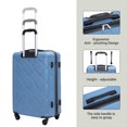 thumbnail image 2 of 8-Piece Set Hardshell Luggage Sets with Spinner Wheels ABS Suitcase Lightweight Durable Suitcase(20/24/28+portable handbag + 4 pieces storage bag set), 2 of 7