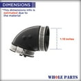 thumbnail image 2 of Whole Parts Dishwasher Hose Assembly (Includes Two Clamps) Part # W10445975 - Replacement & Compatible With Some Amana, Inglis, Jenn Air, Kenmore, Kitchen Aid and Whirlpool Dishwashers, 2 of 7