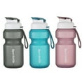 thumbnail image 2 of Hesroicy 380/560/600ml Water Bottle Heat Resistant Large-capacity Drinking Creative Lid Press Button Drinking Bottle Daily Use, 2 of 8