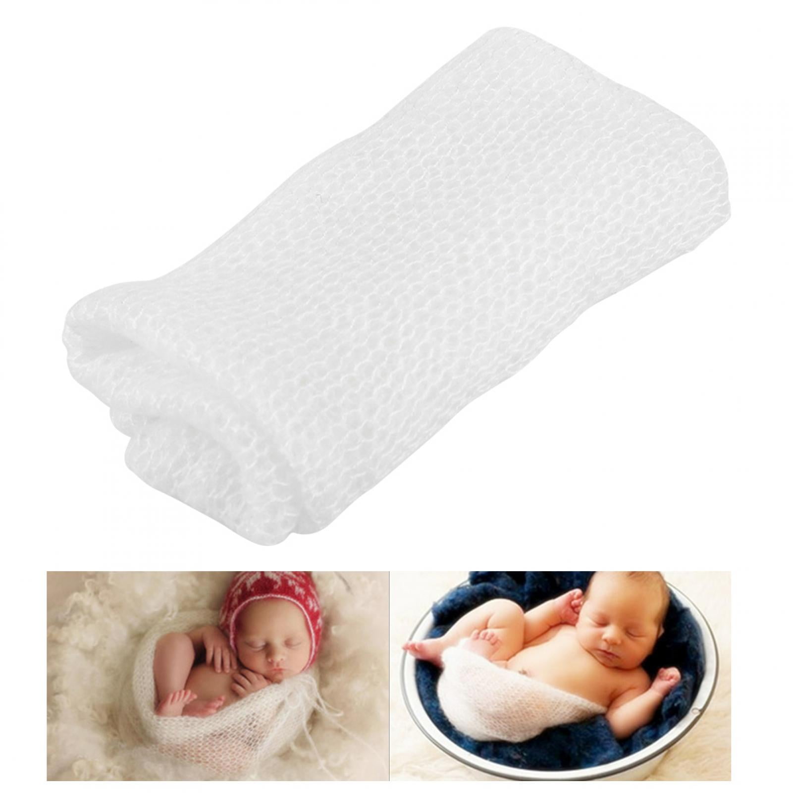 Elastic Warm Winter Blanket Baby Photography Props Newborn Wrap Faux Fur