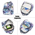 thumbnail image 5 of JIALIOU Mini Backpack Purse for Women Quilted Casual Daypack Small Travel Shoulder Bag, Watercolor Eye with Butterfly, 5 of 7