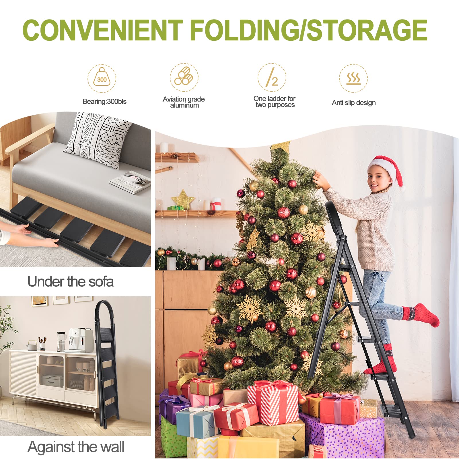Liferecord 5-Step Folding Ladder with Cushioned Handle photo 6