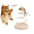 thumbnail image 1 of Flmtop Plush Spiral Spring Mouse Ball Fish Cat Toy Scratch Board Pet Playing Supplies, 1 of 8