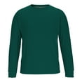 thumbnail image 7 of Paiwinds Men's Solid Color Crew Neck Pullover Sweatshirt, Long Sleeve Round Neck Blouse with Shoulder Design, Soft Comfortable Top for Daily Casual Wear and Leisure Activities, 7 of 7