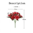 thumbnail image 4 of PATLOLLAV Artificial Lily Flowers 7 Heads Full Bloom Fake Latex Real Touch Artificial Flower Bouquets Wedding Party Decor Home Living Room Decor,Desktop Photography Props, 4 of 5