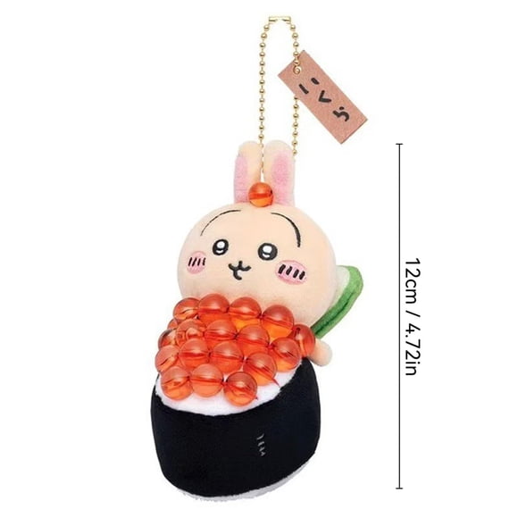 Chikawa Plush Keychain, Soft Stuffed Figure Plushie Backpack Pendant Home Decor for Fans