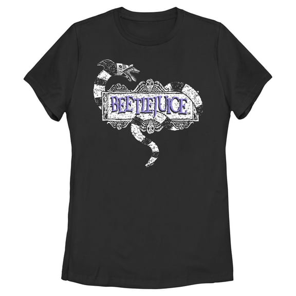 Women's Beetlejuice Sandworm Logo Graphic T-Shirt