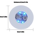 thumbnail image 2 of 20 Pcs Autocollants Ronds à LED pour Bouteilles de Vin, Boissons, Bar, 2 of 8
