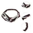 thumbnail image 2 of Unique Bargains 1 Pc Fashion Pinstripe Pattern Cross Elastic Hairband for Women Wine Red Gray, 2 of 6