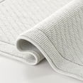thumbnail image 1 of Arkwright 2 Piece 100% Cotton Bathroom Rug Set - High Absorbent Stylish Textured Woven Design Bath Mat, Slip Resistant Backing for Shower and Bathtub Floor, 17x24 & 20x32 in - Grey, 1 of 5