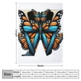 thumbnail image 4 of Orinice Butterflies Warm Lightweight Blanket Soft Fleece Throw Blanket for All Seasons - Decorative Cow Gifts Blanket for Bed, Couch, and Sofa 60x80in, 4 of 6